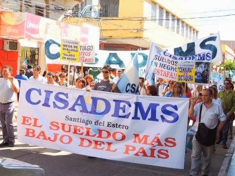 Los docentes santiagueños siguen de paro y en la Ciudad habrá una movilización en respaldo