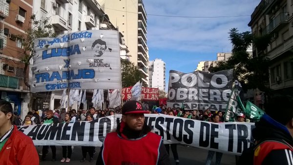 Protesta de cooperativistas precarizados