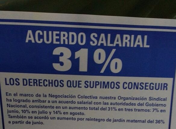 Estatales: UPCN acordó 31% en 3 tramos y ATE ya salió a rechazarlo