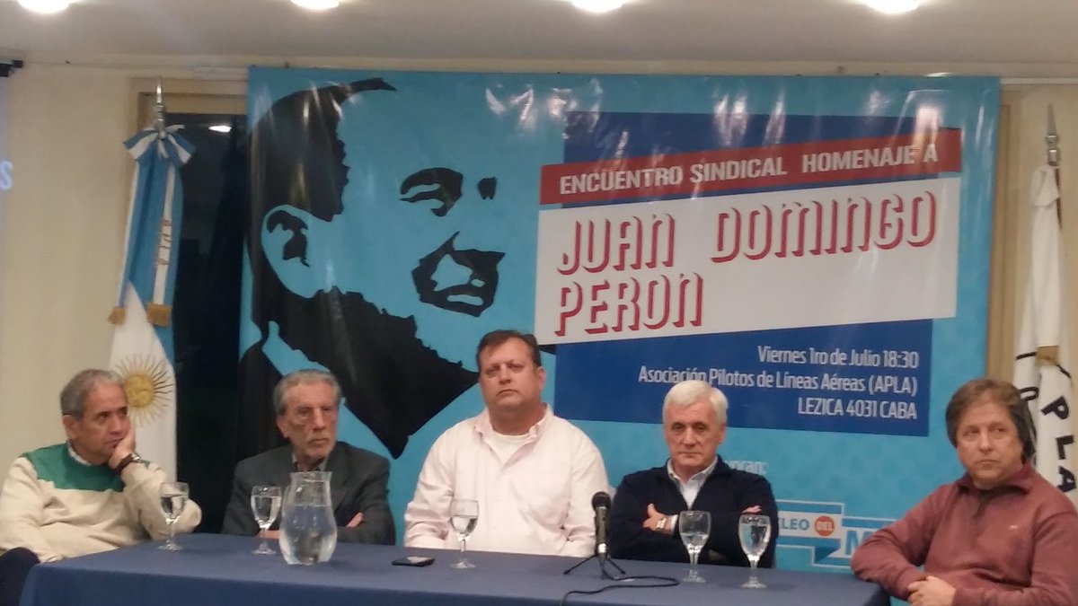 Homenajearon a Perón y pidieron un paro general