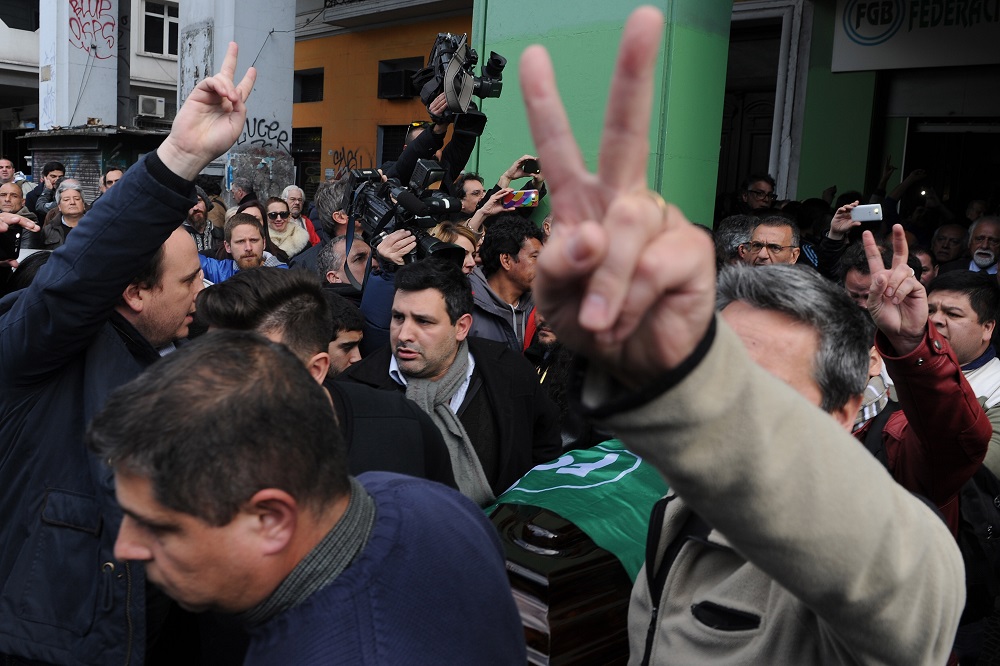 Amplio espectro sindical y la presencia de CFK, en el velorio de Ongaro