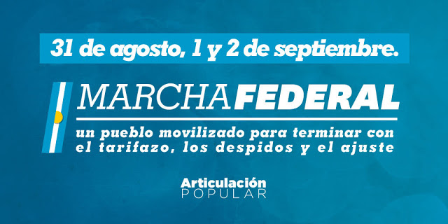 El miércoles arrancará la Marcha Federal