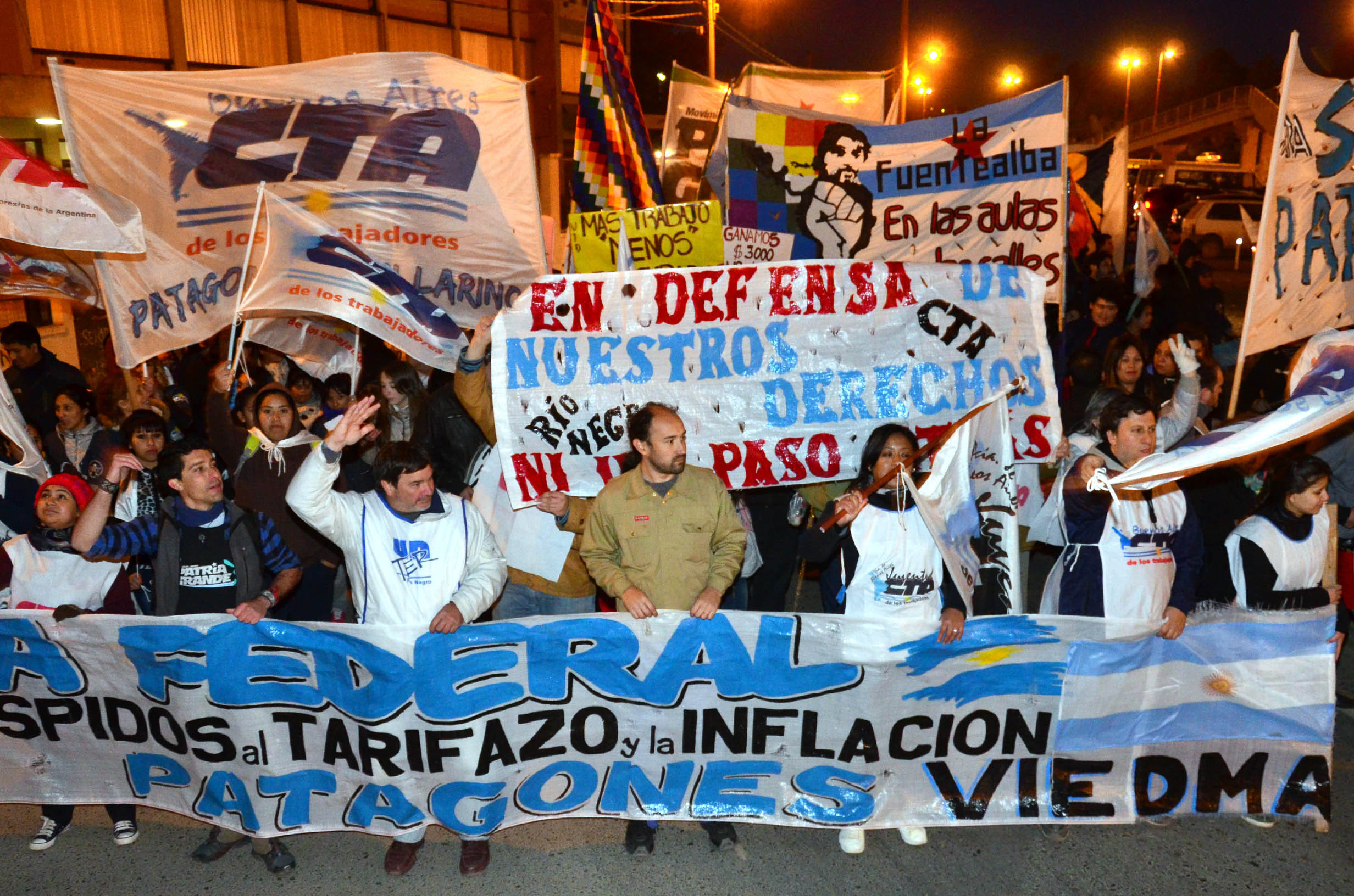 Segunda jornada de la Marcha Federal, que se acerca a Buenos Aires