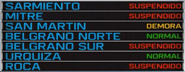 Pararon los ferroviarios y levantaron la medida