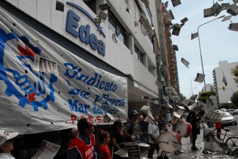 Luz y Fuerza de Mar del Plata adhirió al paro del 4 de noviembre