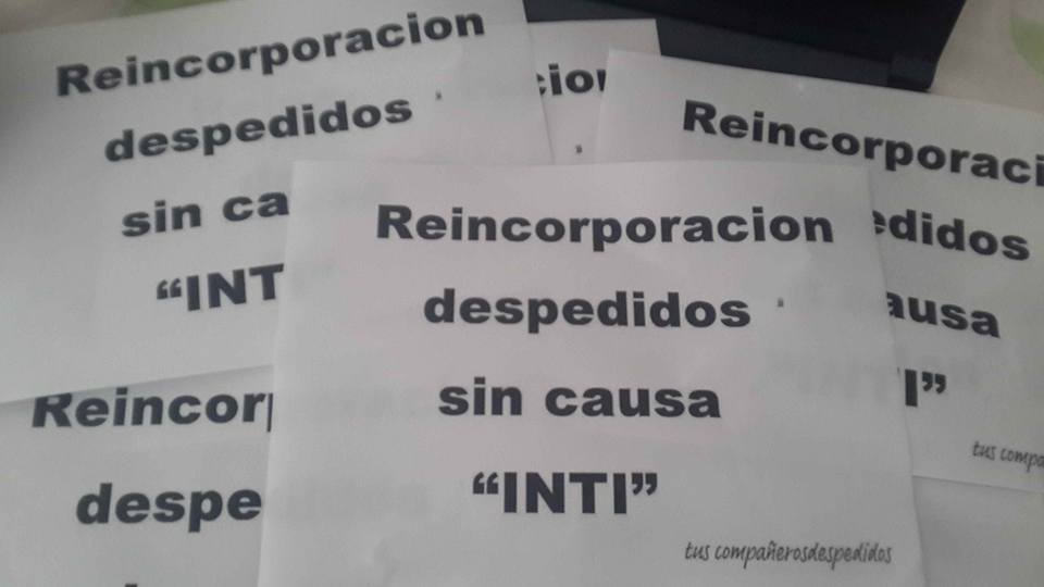 INTI: repudio a funcionario y descuentos por paro