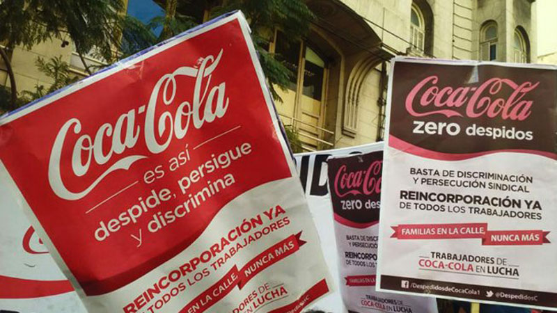 La Corte le ordenó a Coca Cola reincorporar a un despedido por su actividad sindical