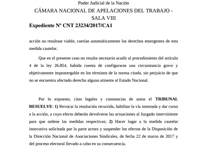 La justicia suspendió las elecciones de los trabajadores mensualizados de Hipódromos