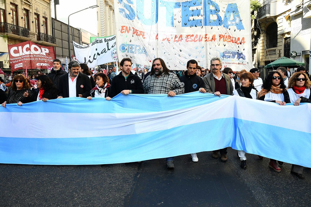 Para los docentes, la adhesión al paro fue «altísima»