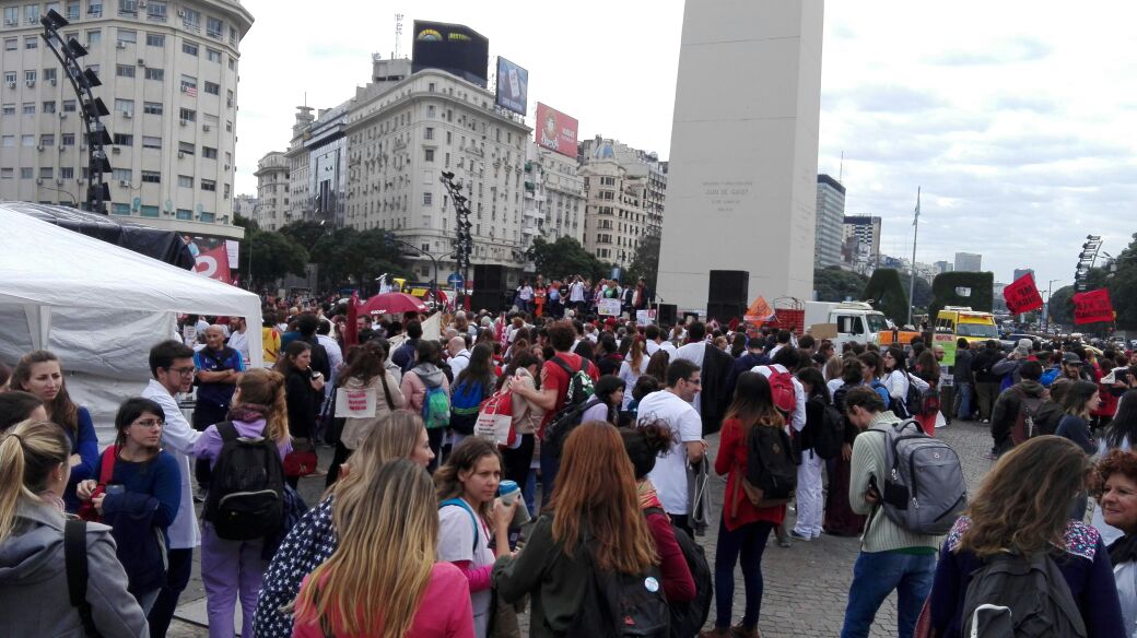 No permitieron que los médicos bonaerenses instalen una carpa para protestar contra Vidal