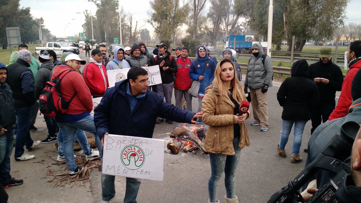 Siguen las protestas por despidos en Cresta Roja