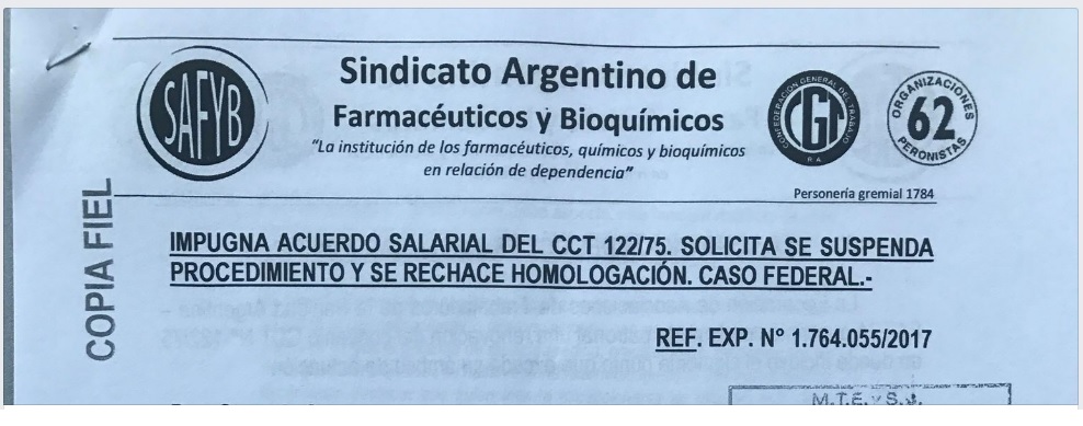 Gremio de las 62 Organizaciones busca impugnar los convenios de Daer