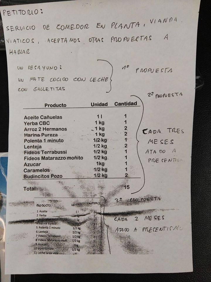 Empresa plástica quiere pagar paritarias con bolsones de comida