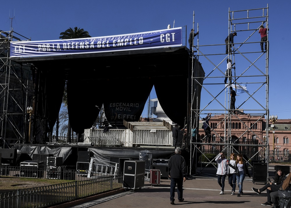 Por primera vez la CGT protestará en Plaza de Mayo contra la gestión Macri