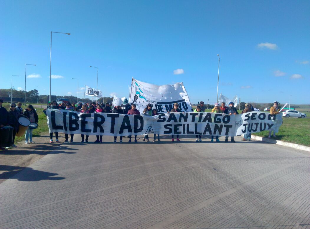 Movilizaciones por la libertad del sindicalista jujeño preso por protestar