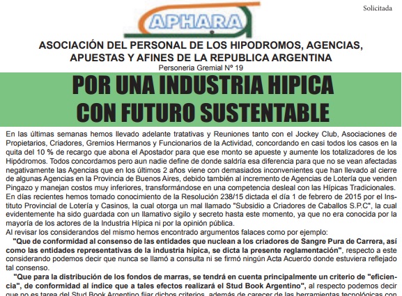 Reclaman soluciones de Vidal para tener una industria hípica «con futuro sustentable»