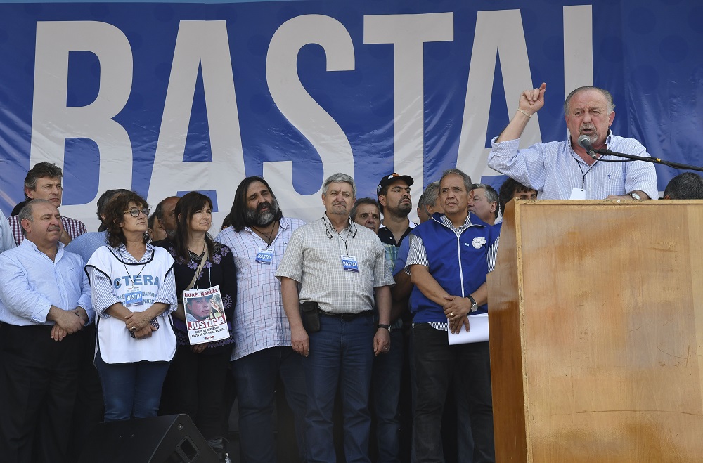 «El Gobierno quiere un país sin sindicatos»