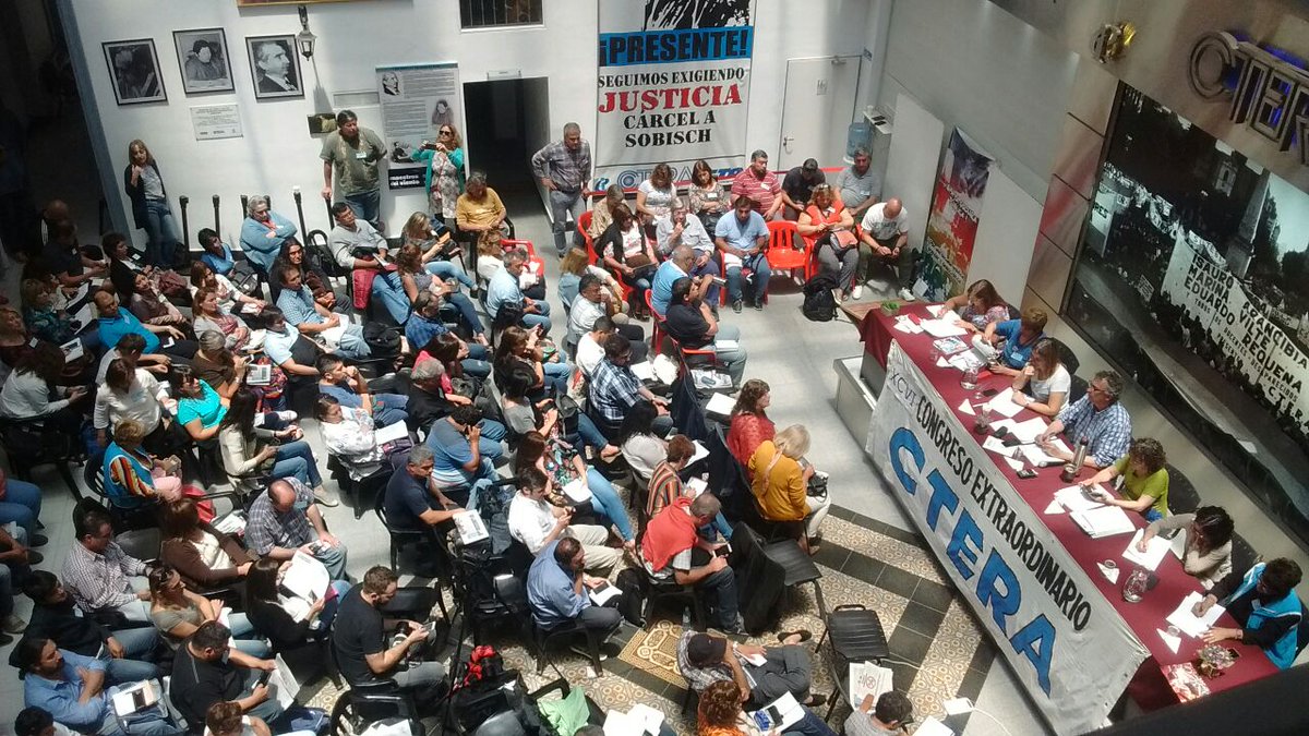 Los gremios docentes mayoritarios paran hoy y se suman al #29N