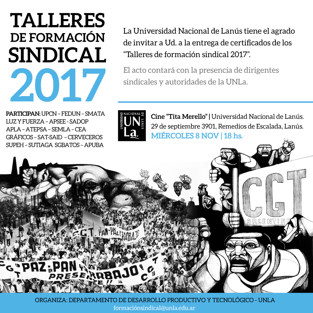 Formación Sindical en Universidad de Lanús