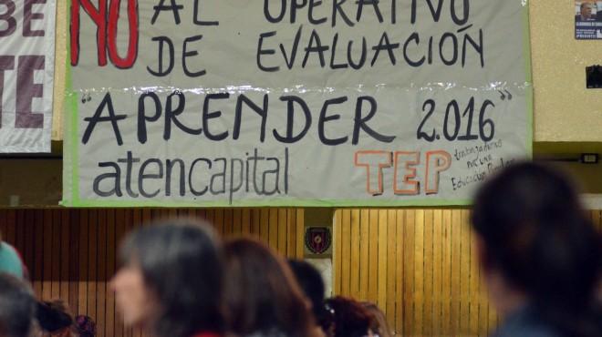 Docentes neuquinos pararon contra el operativo Aprender