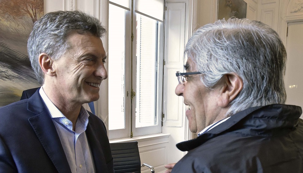 Macri le envió un mensaje a Moyano: «No se ponga nervioso»