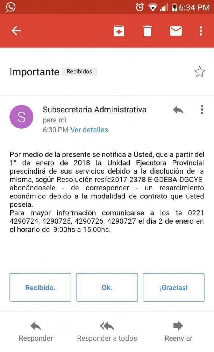 A horas de fin de año, Vidal despidió vía mail a 200 empleados