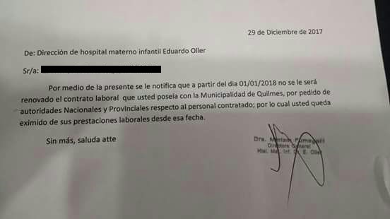 Más de 500 despidos en Quilmes y Martiniano Molina responsabiliza a Macri y Vidal
