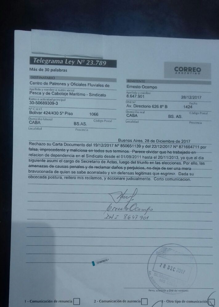 Acusan a Gonzalez Insfran de despedir a un dirigente por armar una lista opositora