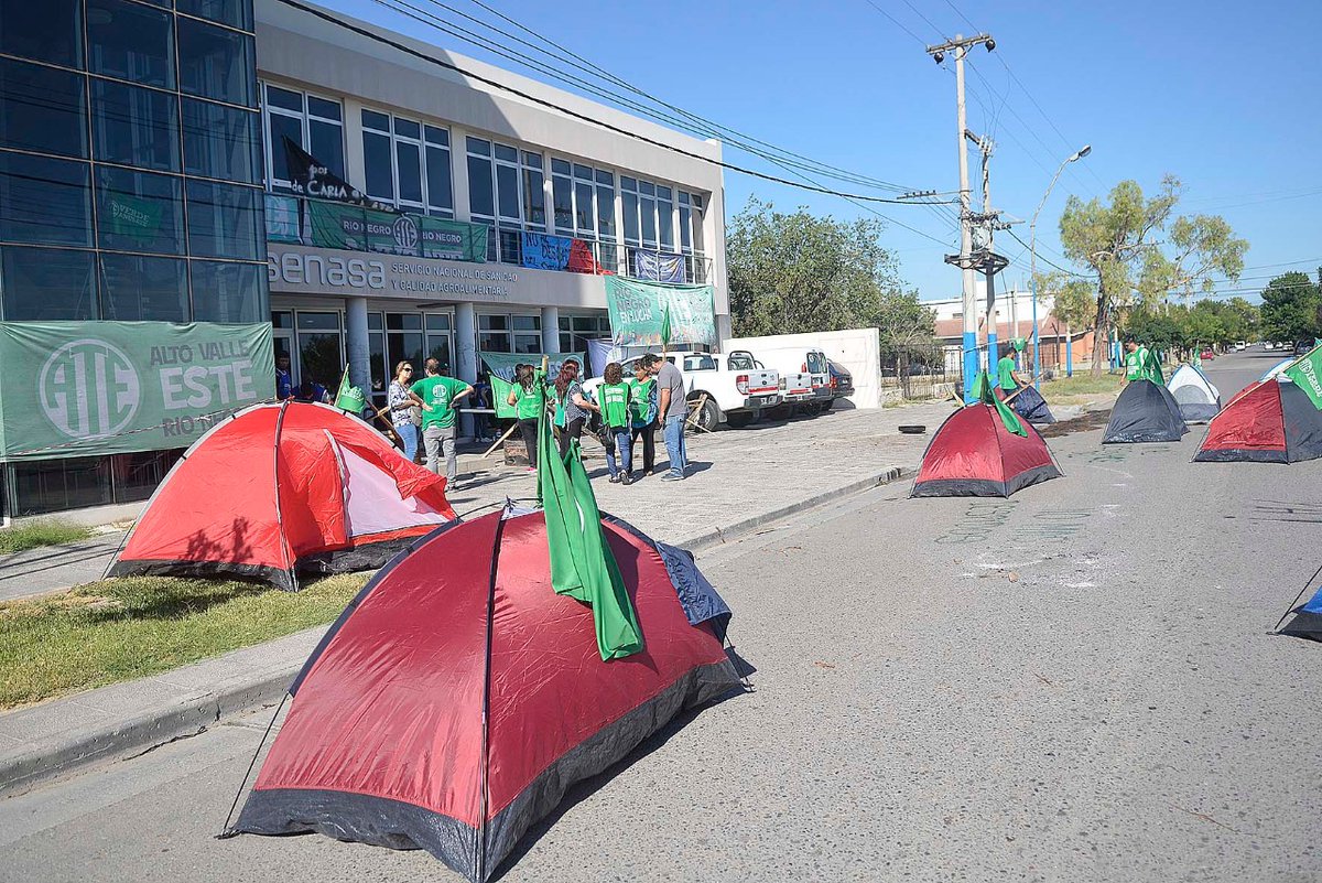 Sigue el conflicto en el Senasa y sumaron un acampe contra los 130 despidos