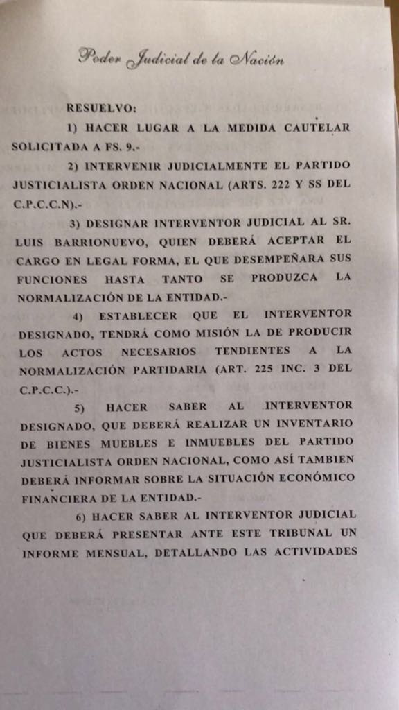 Aislado en la CGT, la justicia nombra a Luis Barrionuevo interventor del PJ Nacional