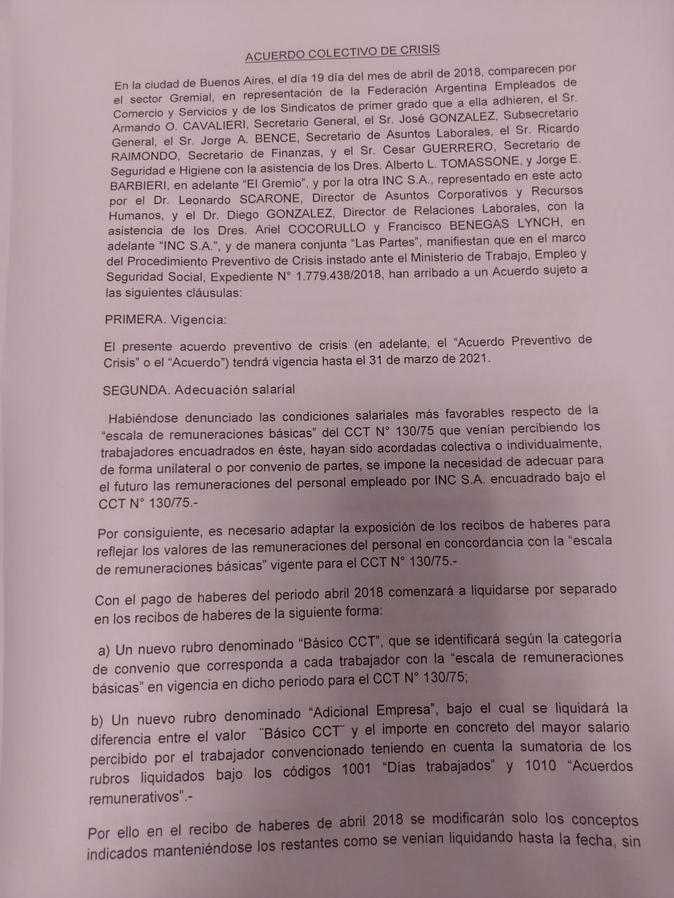 #Exclusivo El acuerdo que convalida la reforma laboral de hecho en Carrefour
