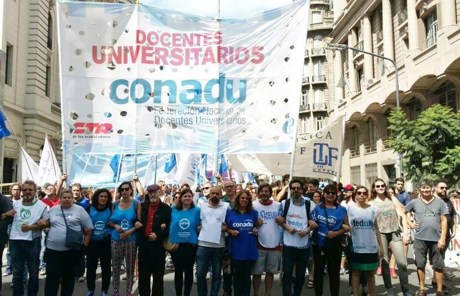 Las universidades se suman y le dan densidad al paro nacional de docentes previsto para este jueves