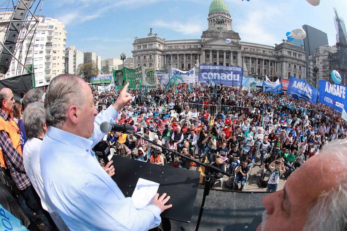 Yasky adelantó que tras el paro habrá «una gran convocatoria para expresar el rechazo al presupuesto»