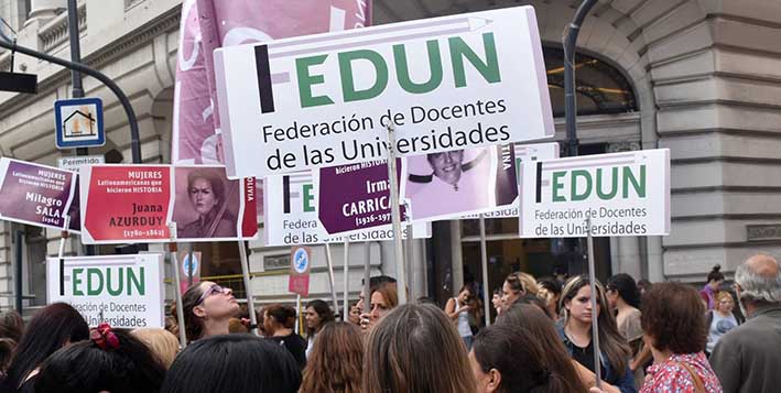 Federación de docentes universitarios organiza el Primer Encuentro de Trabajadores Científicos con Filmus y Perzcyk