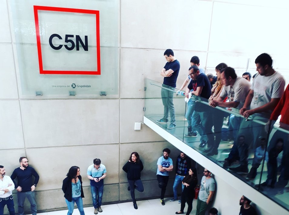 Por incumplimiento salarial, trabajadores sacaron a C5N de la emisión en vivo