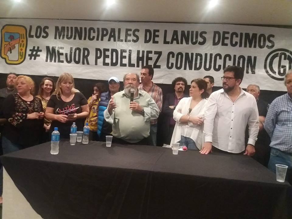 Derrota del candidato de Grindetti y Ayala en las elecciones del gremio de municipales de Lanús