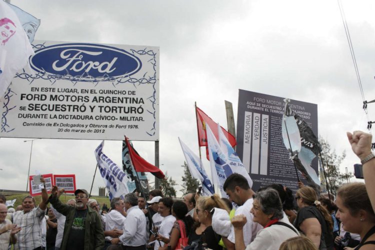 Histórica condena a dos gerentes de Ford por delitos de lesa humanidad