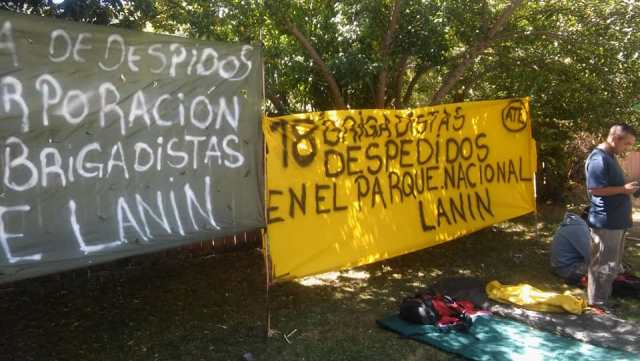 Reclaman la reincorporación de brigadistas despedidos del Parque Nacional Lanin