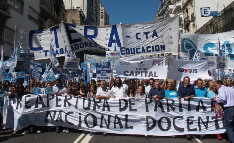 El 80% de los docentes de la Argentina se encuentra debajo de la línea de pobreza
