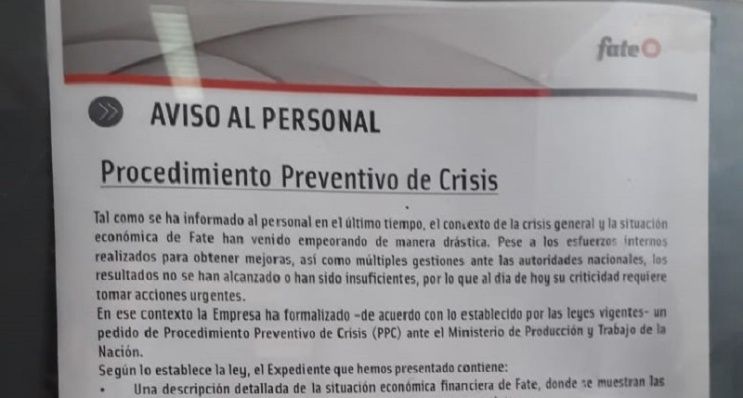 Cada tres días una empresa pide entrar en preventivo de crisis