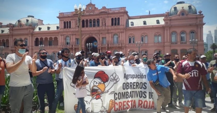 Nueva protesta y acampe de los trabajadores despedidos de Cresta Roja