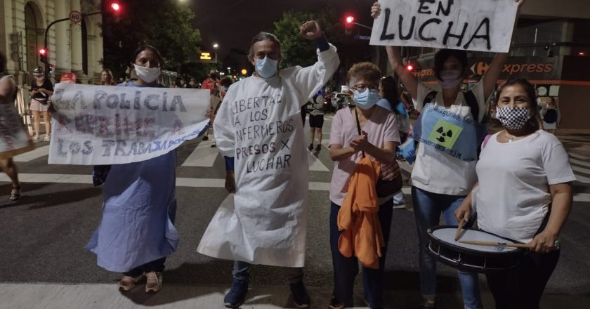 De los aplausos a la carcel: Larreta detuvo a personal de salud por reclamar salarios y profesionalidad