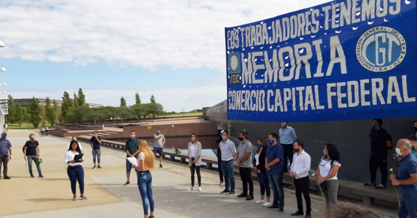 En el Parque de la Memoria, la Juventud de Comercio recordó a las víctimas del terrorismo de Estado