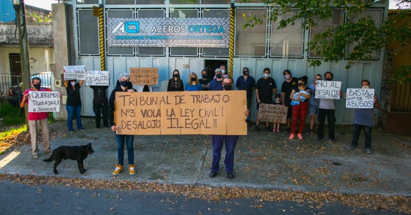 Aceros Ortega al borde del desalojo: «La justicia laboral pretende que trabajadores paguen a otros trabajadores»