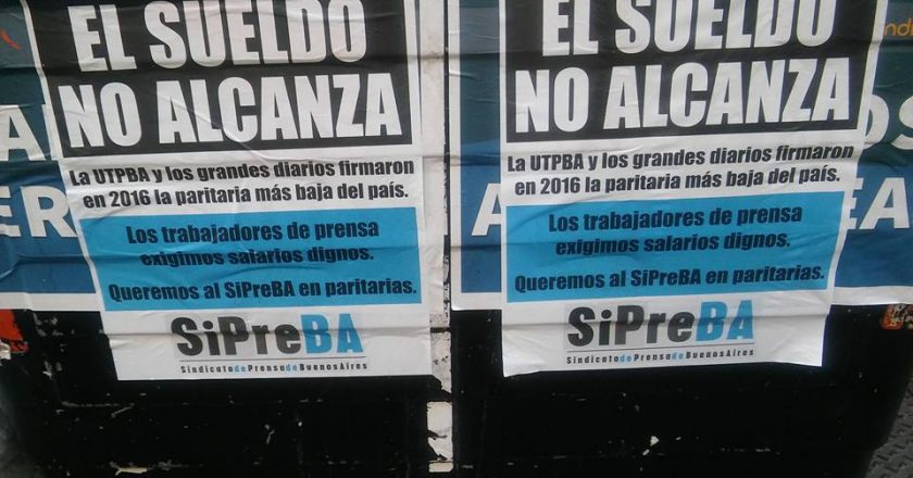 Repudio de trabajadores de prensa por escandaloso arreglo paritario firmado por la Utpba