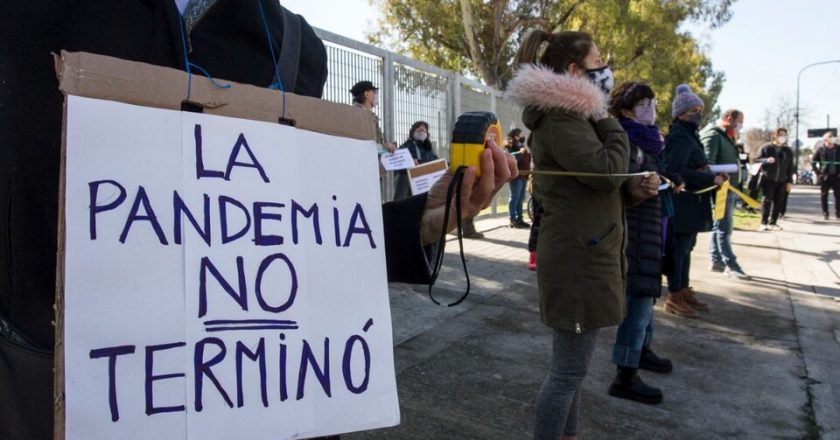 Los docentes lanzan jornadas de protesta hasta el viernes contra la presencialidad plena en Ciudad de Buenos Aires