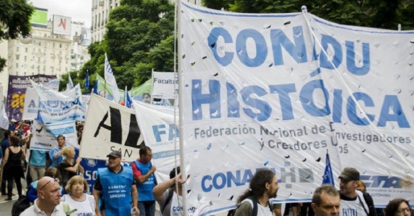 La Conadu Histórica someterá a debate la corrección del ofrecimiento paritario para los docentes universitarios