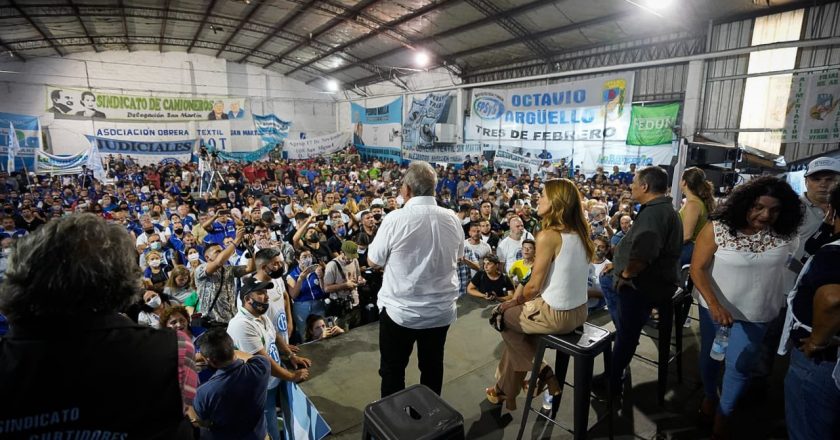 Palazzo le pidió a los militantes que salgan a «buscar a los vecinos y parientes para que el domingo acompañen con su voto»