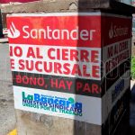 La Bancaria lanzó un plan de lucha contra la política de achique y despidos del Banco Santander que incluirá una movilización a la Embajada de España