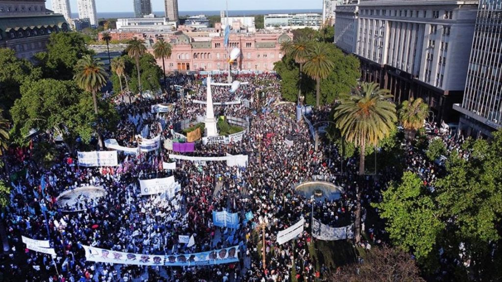 Los movimientos sociales movilizaron el 17 de noviembre